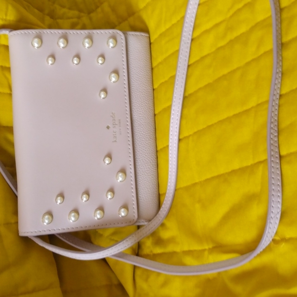 Light Pink Pearl Kate Spade Purse Crossbody